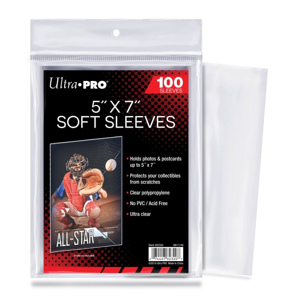 ULTRA PRO CARD SLEEVE - Photo & Postcards 5" x 7"
