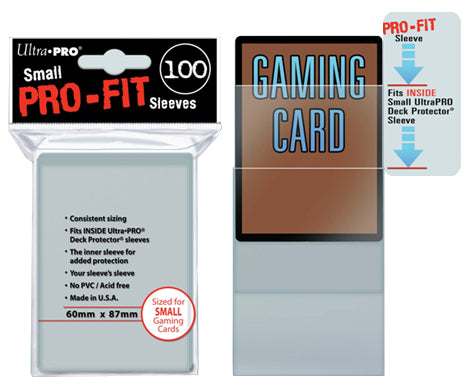 Ultra Pro Card Sleeves - Pro-Fit Small Ultra Pro Card Sleeves - Pro-Fit Small