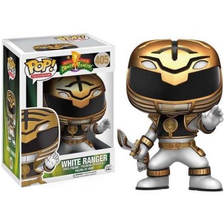White Ranger (Action Pose) - Mighty Morphin Power Rangers Television Pop! Vinyl #405 - Ozzie Collectables