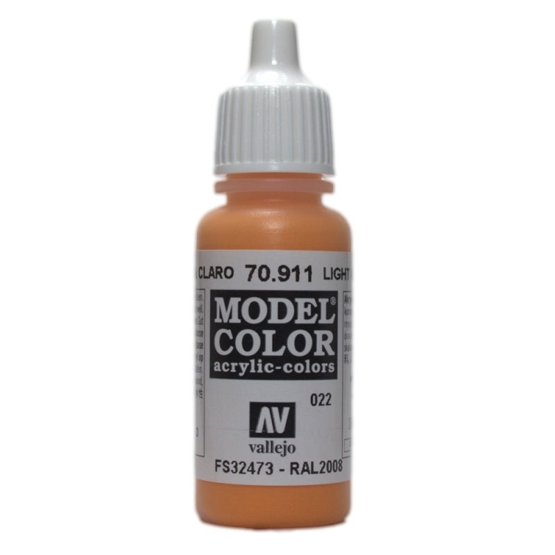 Vallejo Model Colour Light Orange 17 ml - Ozzie Collectables