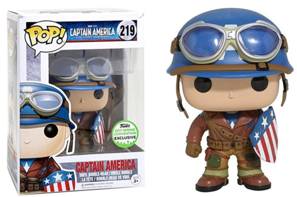 Captain America - Marvel Captain America The First Avenger ECCC 2017 Exclusive POP! Vinyl #219 - Ozzie Collectables