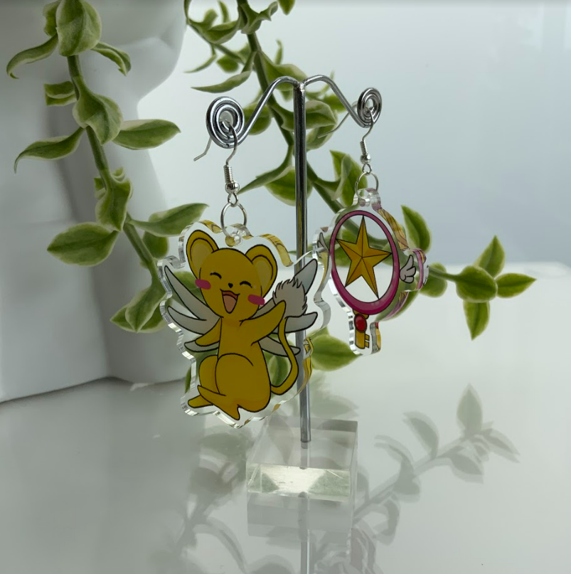 Cardcaptor Sakura - Acrylic Art Earrings - Cynthia D'Amico Art Jewellery