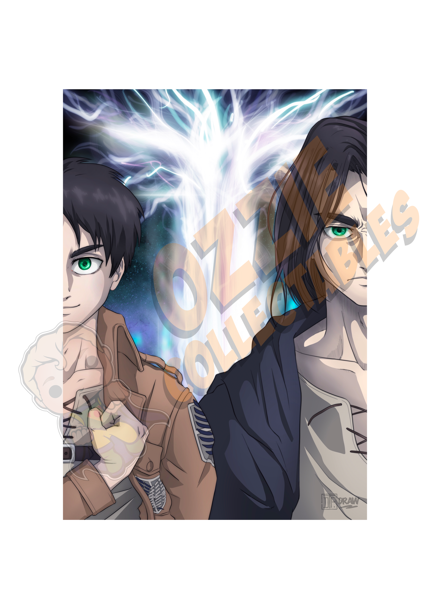 Attack on Titan - Eren Yaeger - Darren Tee Pei Art Print Poster