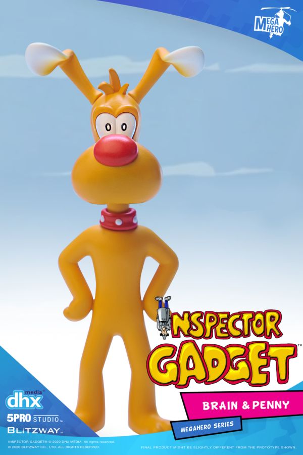 Inspector Gadget - Brain & Penny 1:12 Scale Action Figure - Ozzie Collectables