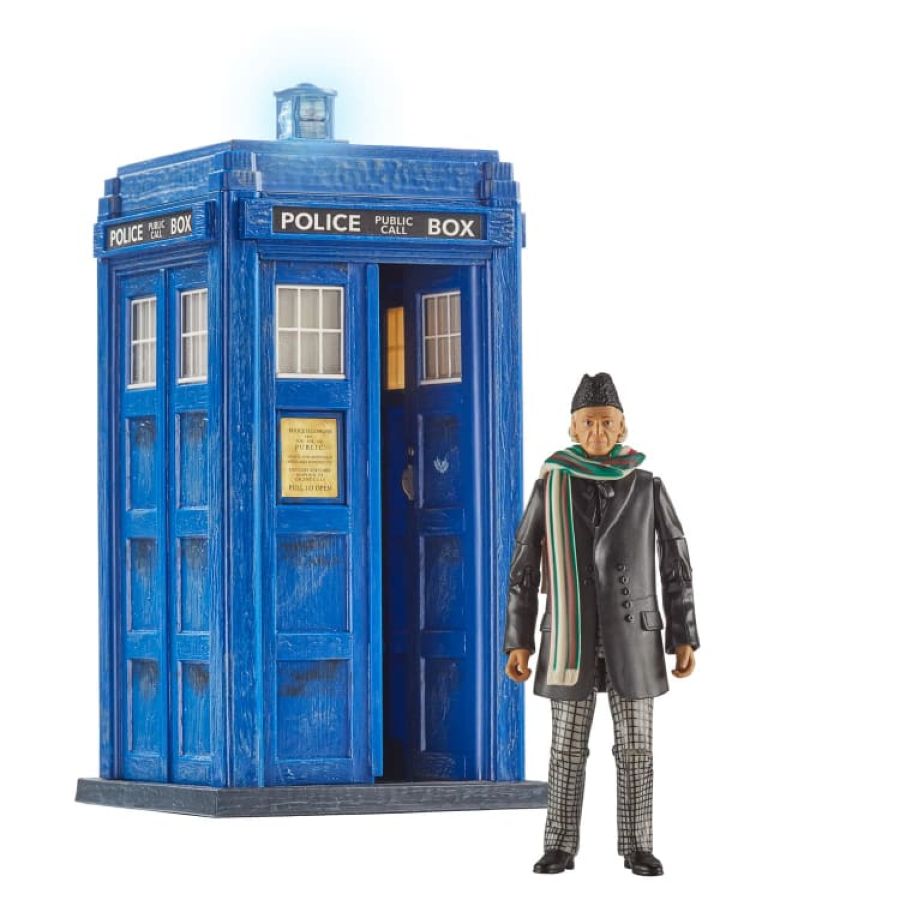 Doctor Who - The First Doctor (Bradley) & Electronic TARDIS Collector Figure Set
