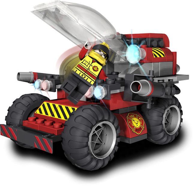 Action Town - 115 Piece Rescue Vehicle Construction Set - Ozzie Collectables