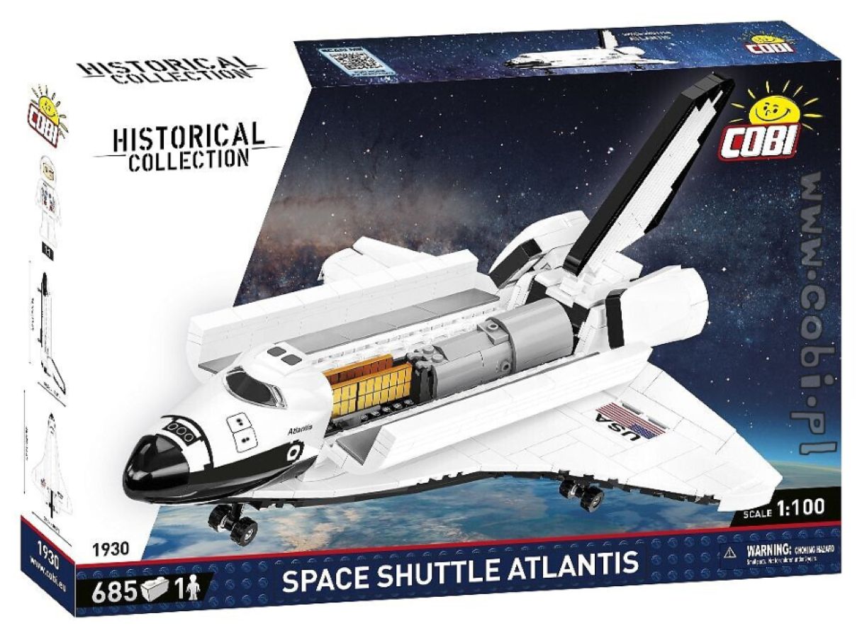 Cobi - Space Shuttle Atlantis Model (685 pieces)