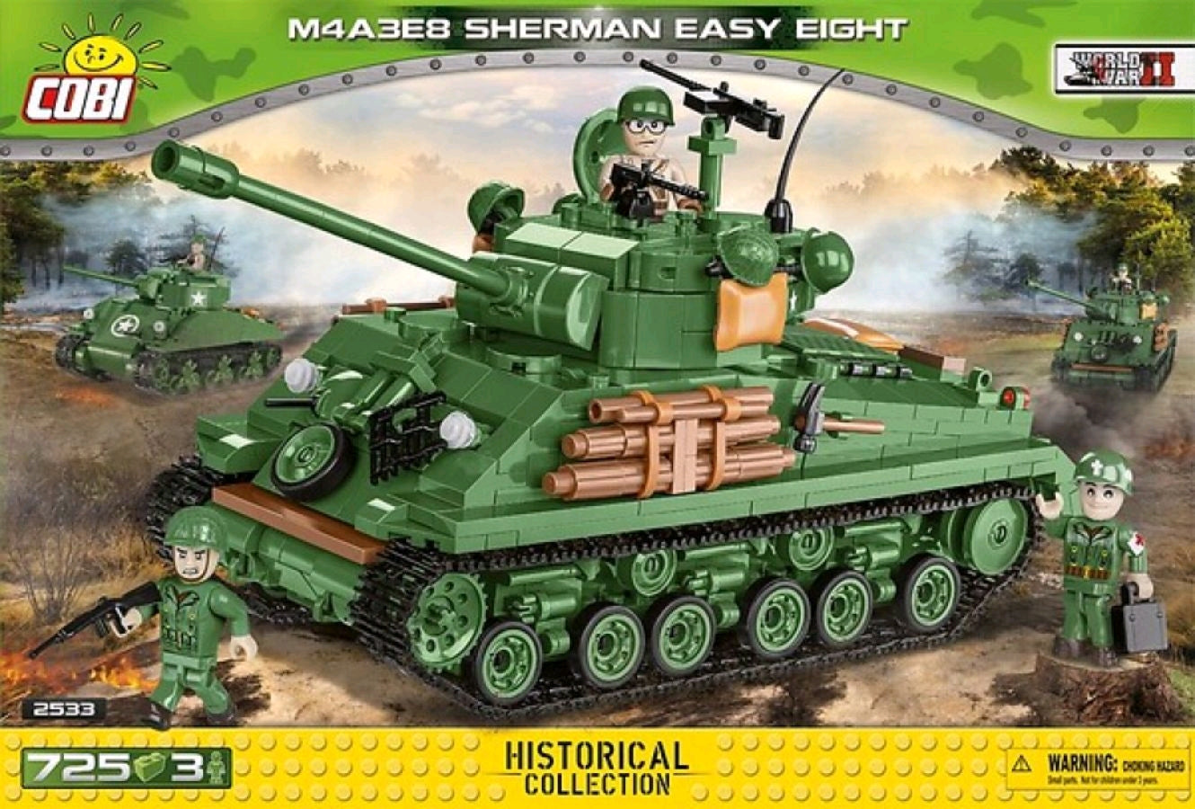 World War II - M4A3 Sherman Easy Eight (725 pieces)