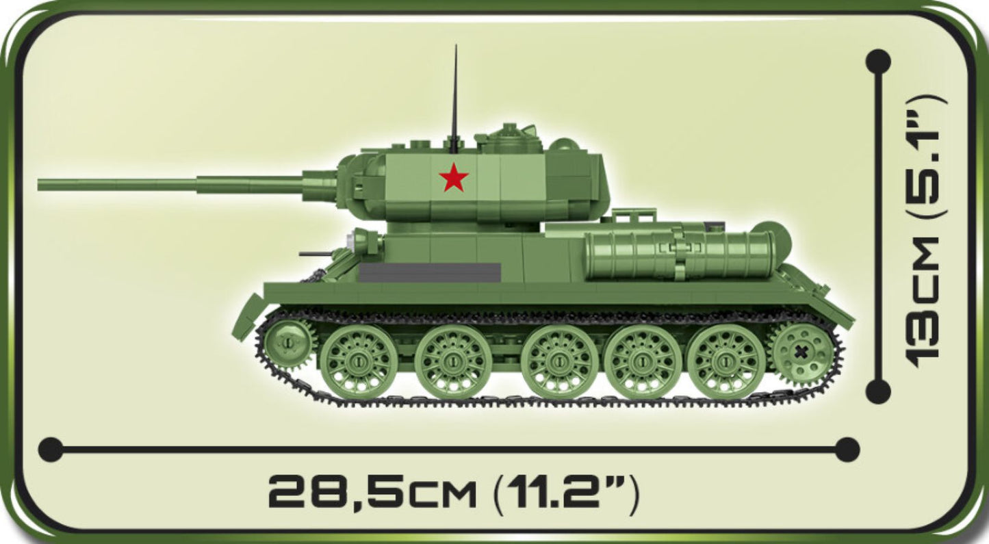 World War II - T-34-85 Tank 668 pieces