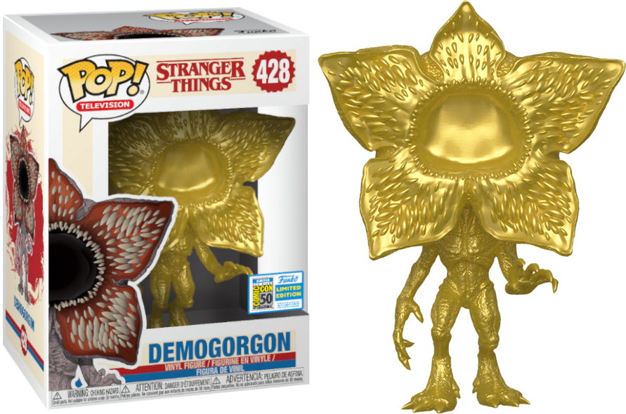 Stranger Things - Demogorgon Metallic Gold 2019 SDCC US Exclusive Pop! Vinyl #428