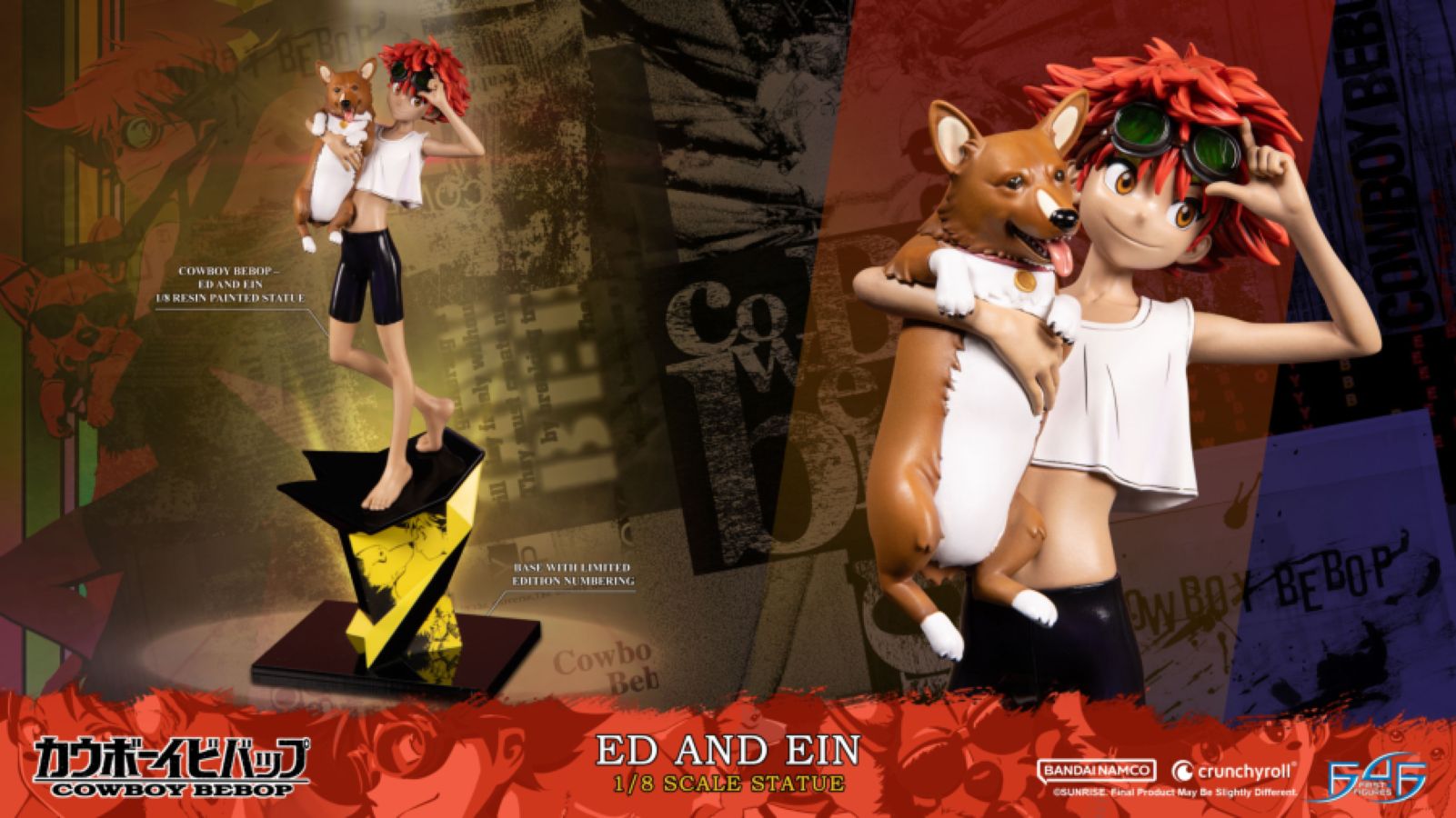 Cowboy Bebop - Ed & Ein 1:8 Scale Statue