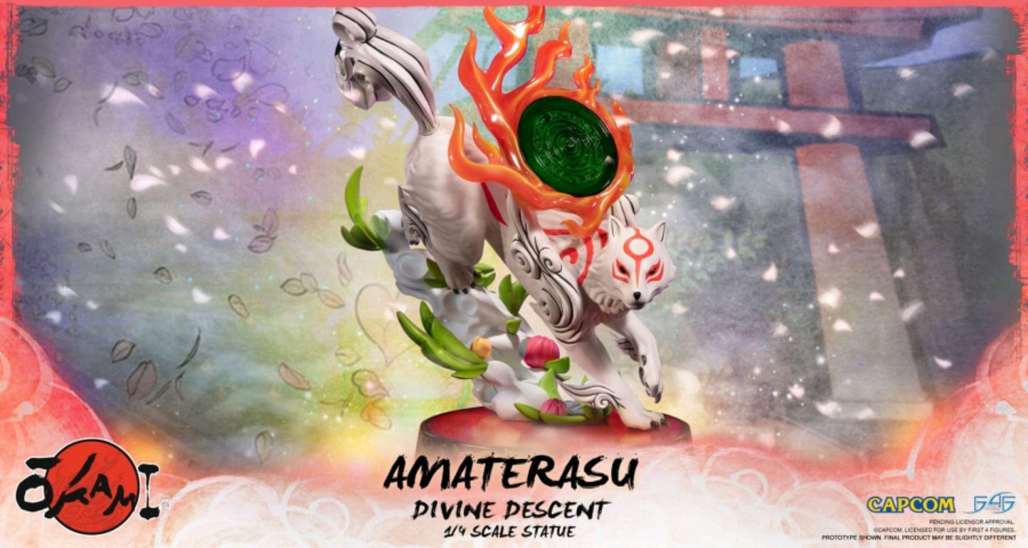 Okami - Amaterasu Divine Descent 1:4 Scale Statue - Ozzie Collectables