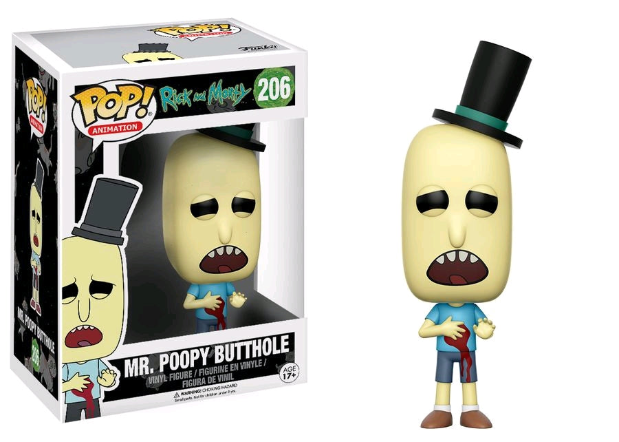 Rick and Morty - Mr Poopy Butthole Wounded US Exclusive Pop! - Ozzie Collectables