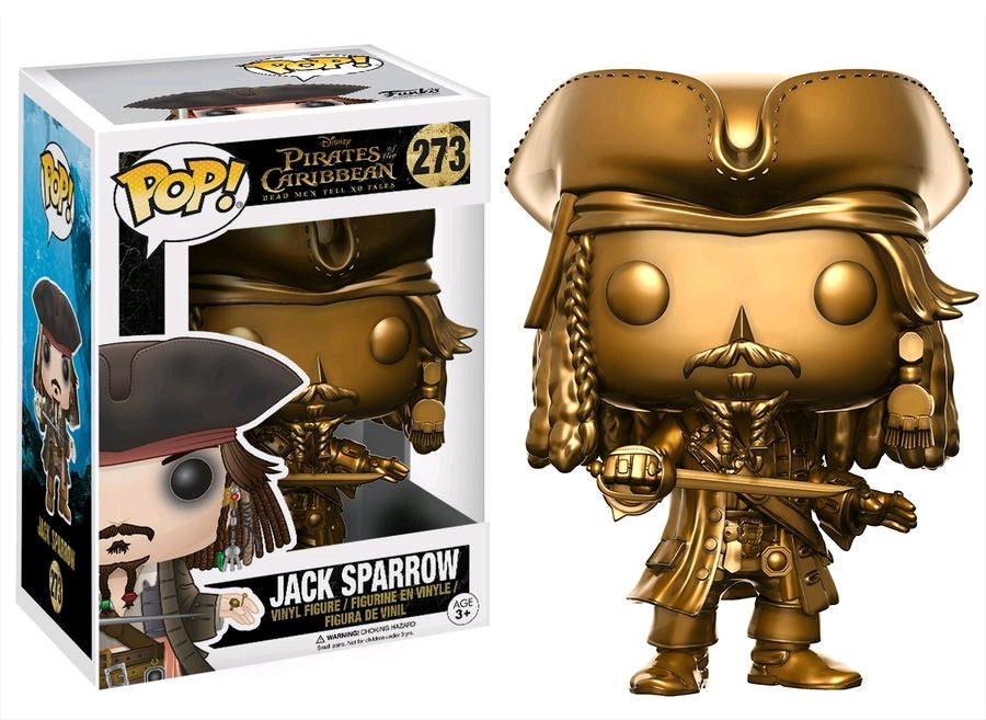 Pirates of the Caribbean 5: Dead Men Tell No Tales - Jack Sparrow Gold US Exclusive Pop! - Ozzie Collectables
