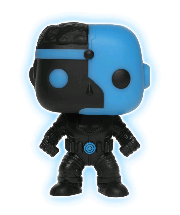 Justice League - Cyborg Silhouette Glow US Exclusive Pop! Vinyl - Ozzie Collectables
