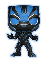 Black Panther - Black Panther Blue Glow US Exclusive Pop! Vinyl - Ozzie Collectables