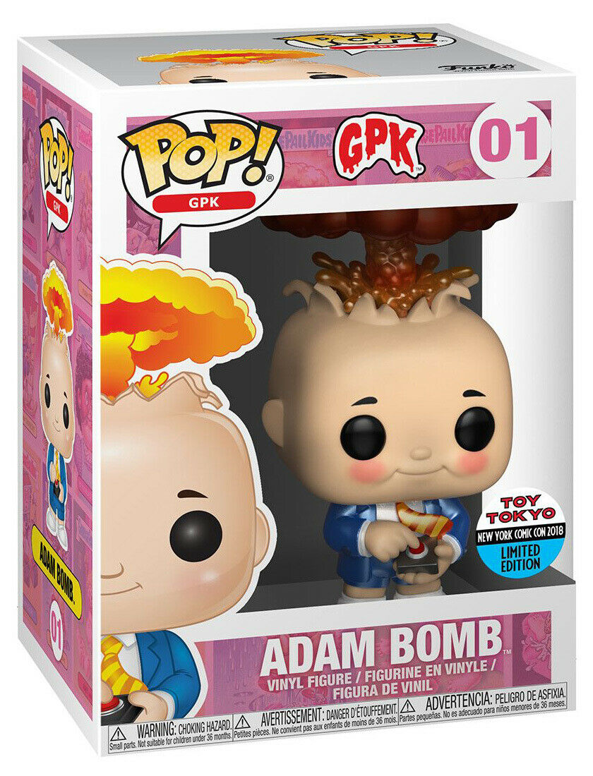 Garbage Pail Kids - Adam Bomb Toy Tokyo Stickered 2018 New York Fall Convention Pop! Vinyl #01