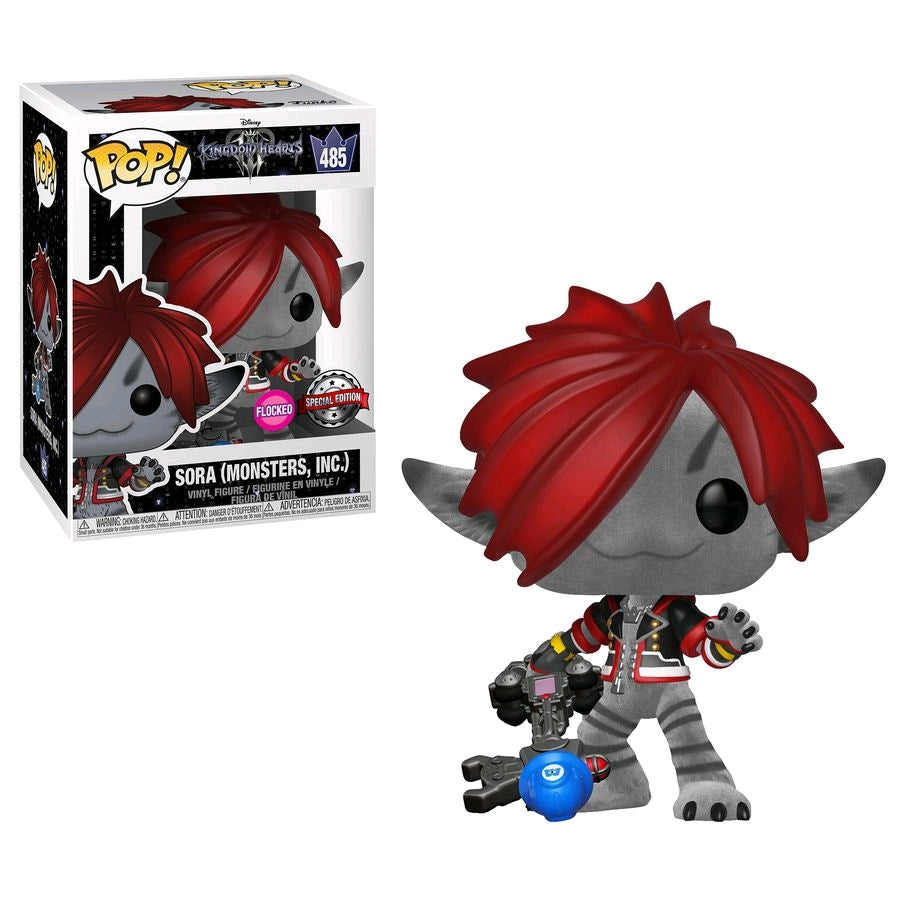 Kingdom Hearts III - Sora (Monsters Inc) Flocked US Exclusive Pop! Vinyl - Ozzie Collectables
