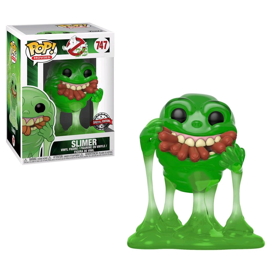 Ghostbusters - Slimer with Hot Dogs Translucent US Exclusive Pop! Vinyl - Ozzie Collectables