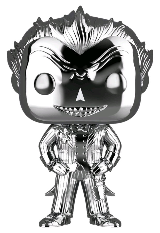 Batman: Arkham Asylum - The Joker Silver Chrome US Exclusive Pop! Vinyl - Ozzie Collectables