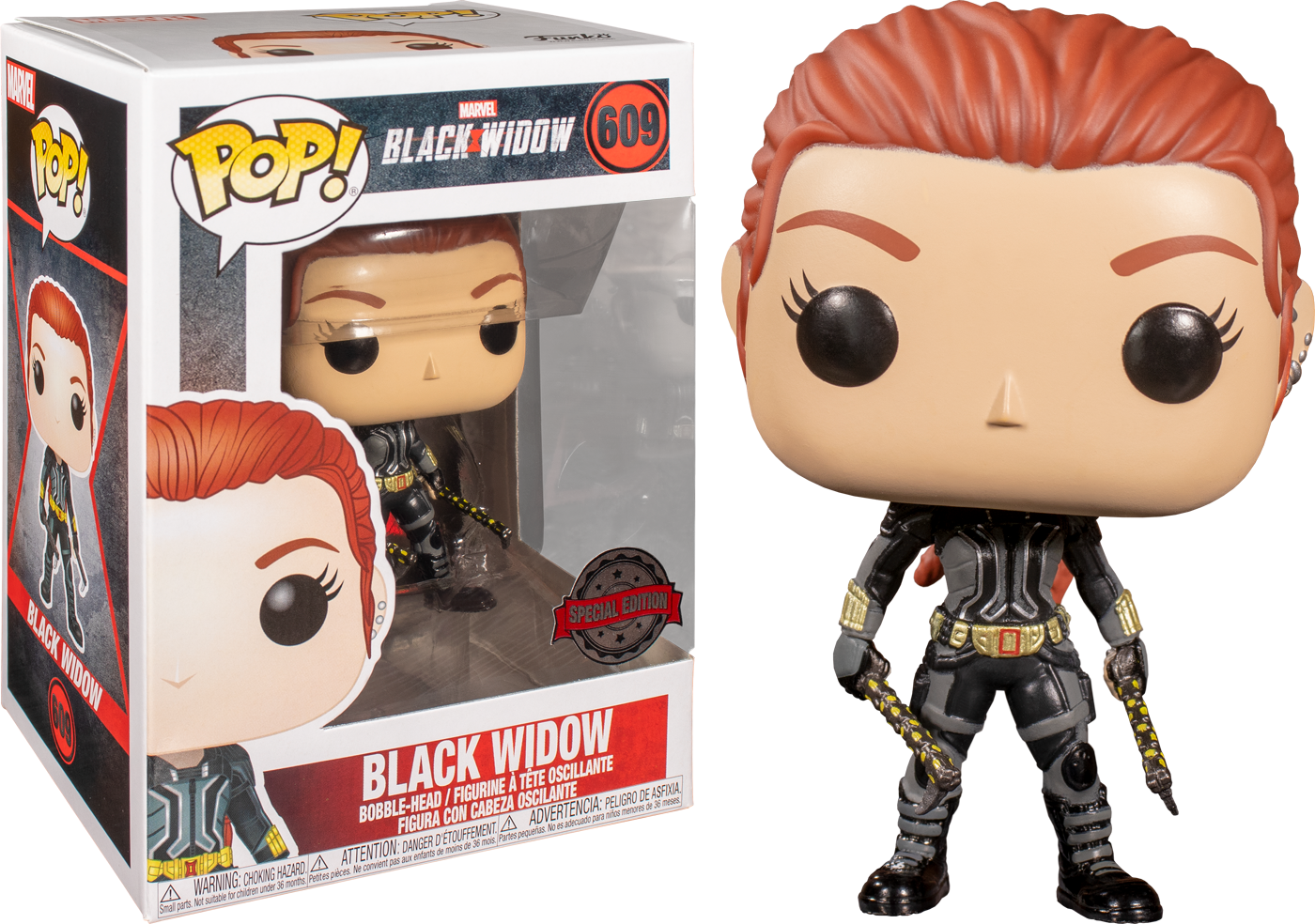 Black Widow - Black Widow Grey Suit US Exclusive Pop! Vinyl - Ozzie Collectables