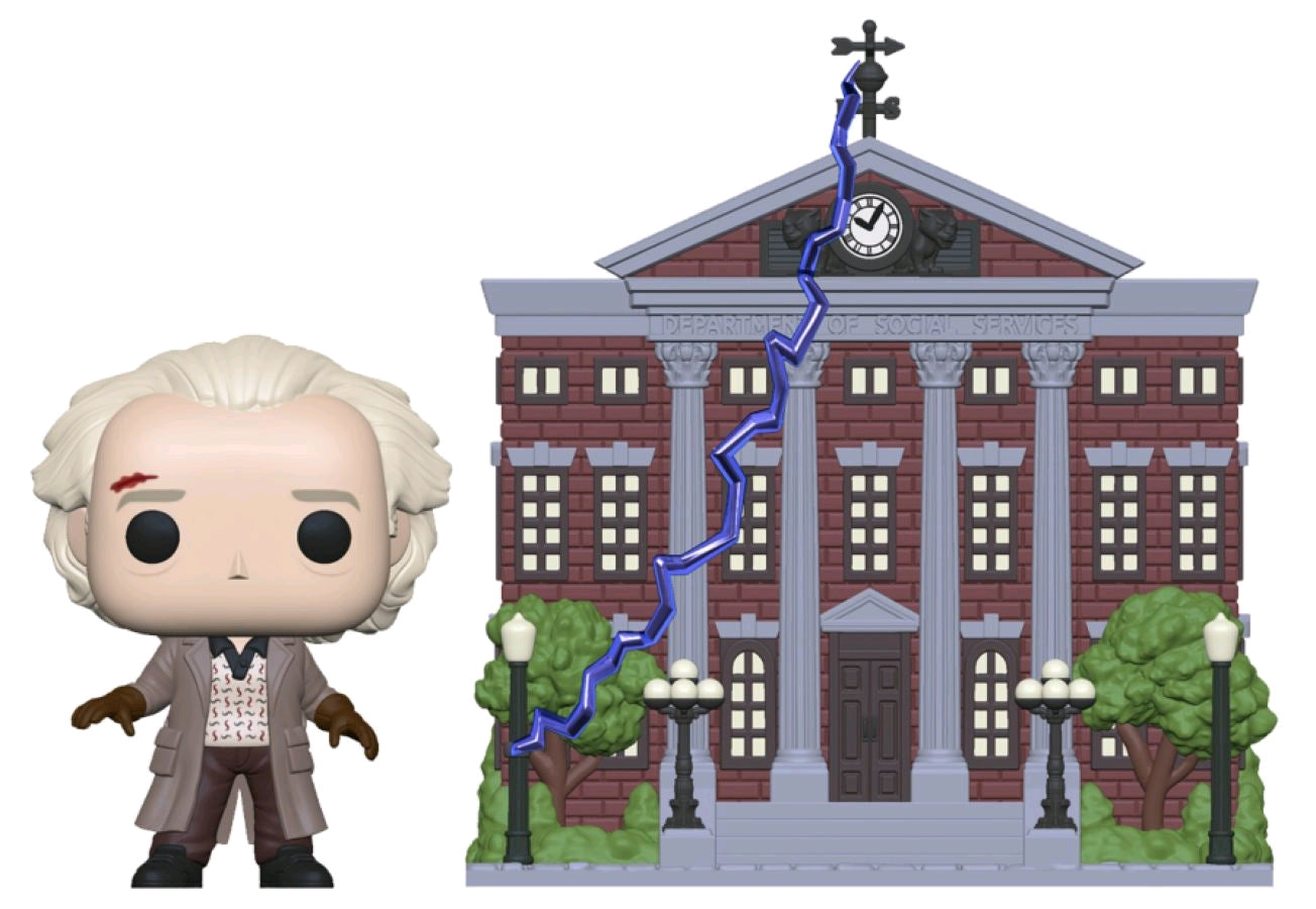 Back to the Future - Doc with Clock Tower Pop! Town - Ozzie Collectables