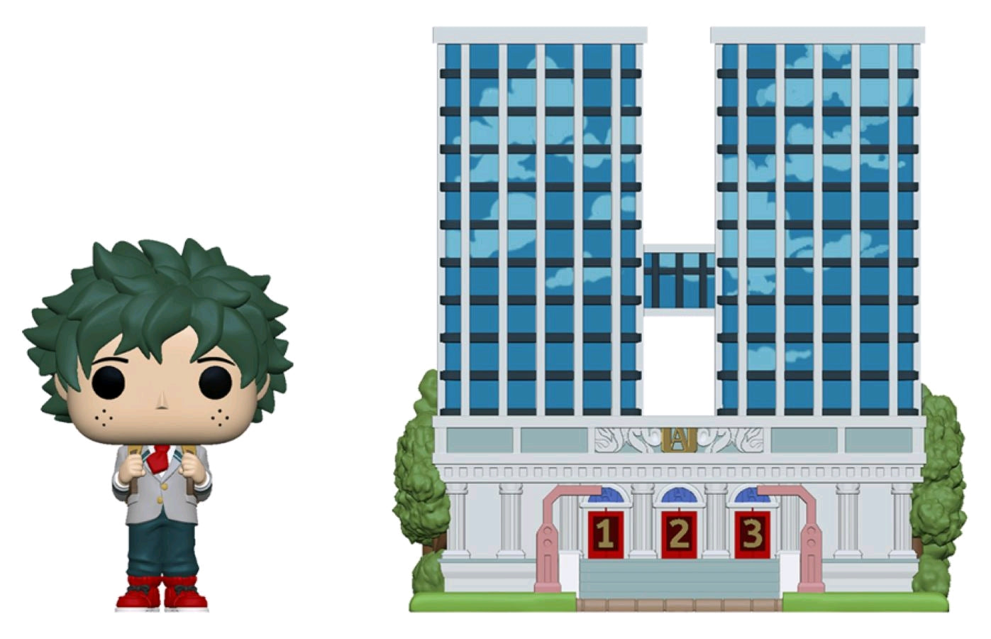 My Hero Academia - Deku with UA High School Pop! Town - Ozzie Collectables