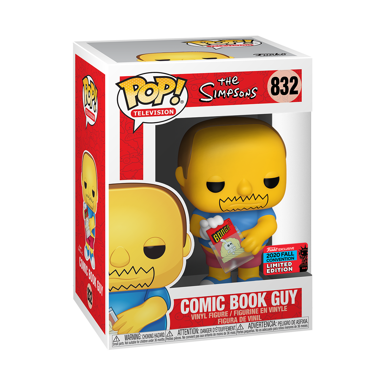 The Simpsons - Comic Book Guy New York Comic Con Exclusive POP! Vinyl #832