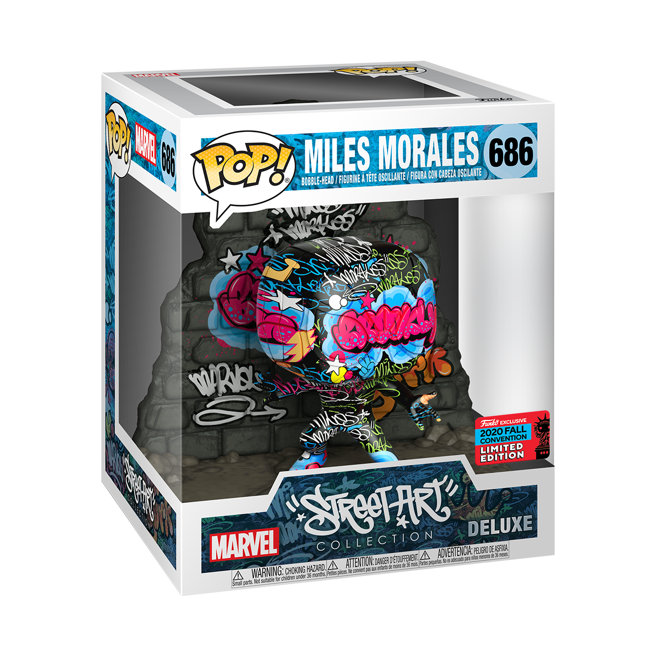 Marvel Street Art Collection - Miles Morales NYCC 2020 US Exclusive Pop! Deluxe (max 6)