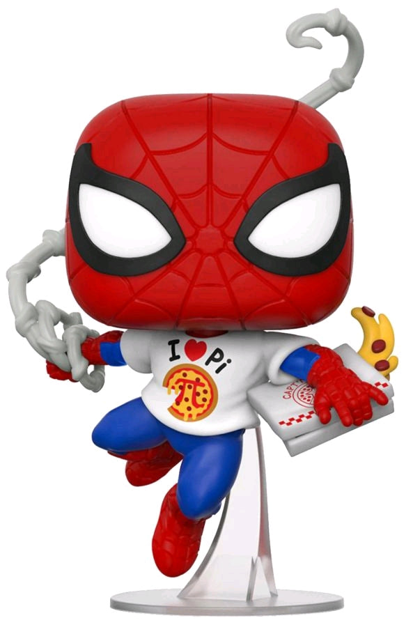 Spider-Man - Spider-Man with Pi Shirt US Exclusive Pop! Vinyl - Ozzie Collectables
