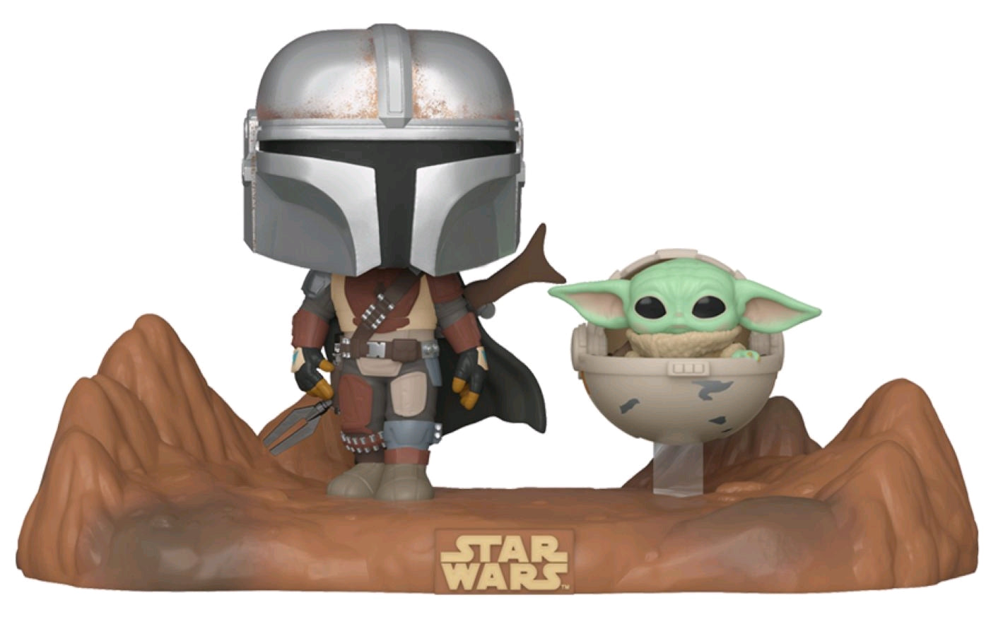 Star Wars: The Mandalorian - Mandalorian & Child Movie Moment Pop! Vinyl - Ozzie Collectables