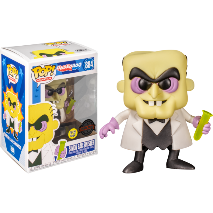 Underdog - Simon Bar Sinister Glow US Exclusive Pop! Vinyl Animation #884
