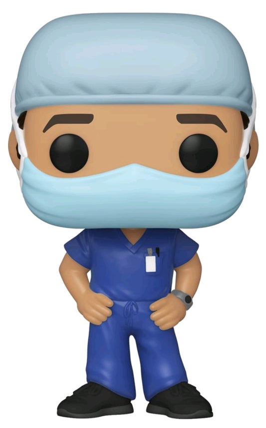 Pop! Heroes - Front Line Worker Male #1 Purple Pop! Vinyl - Ozzie Collectables