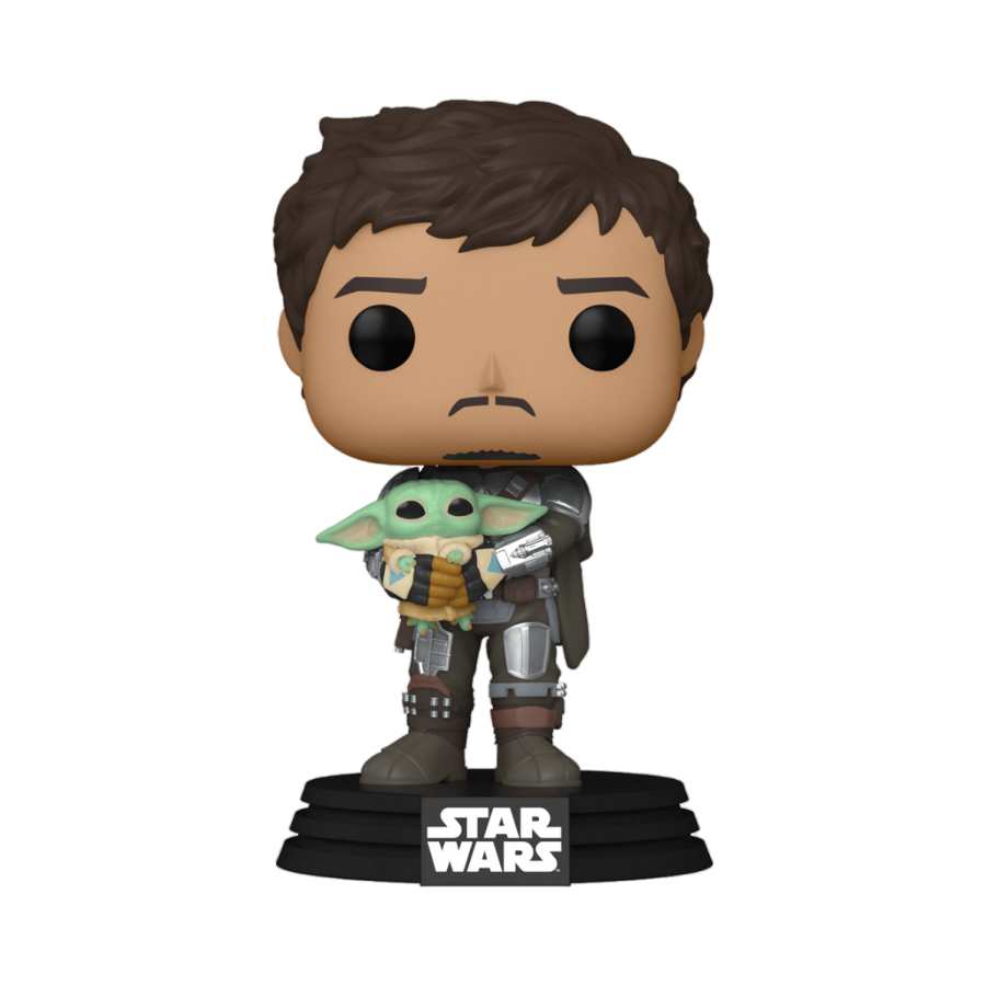 Star Wars: The Mandalorian - Mandalorian with Grogu Pop! Vinyl Figure #461