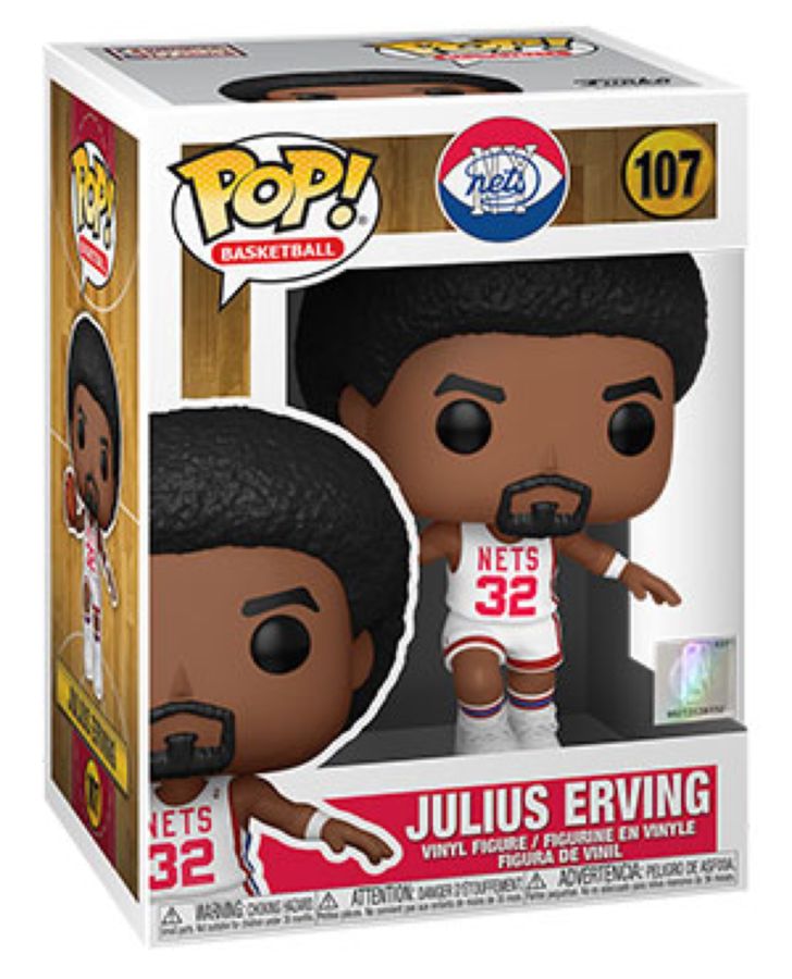 NBA: Legends - Julius Erving (Nets Home) Pop! Vinyl
