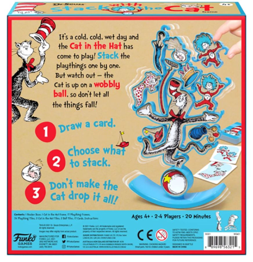 Dr Seuss - Stack With A Cat Board Game