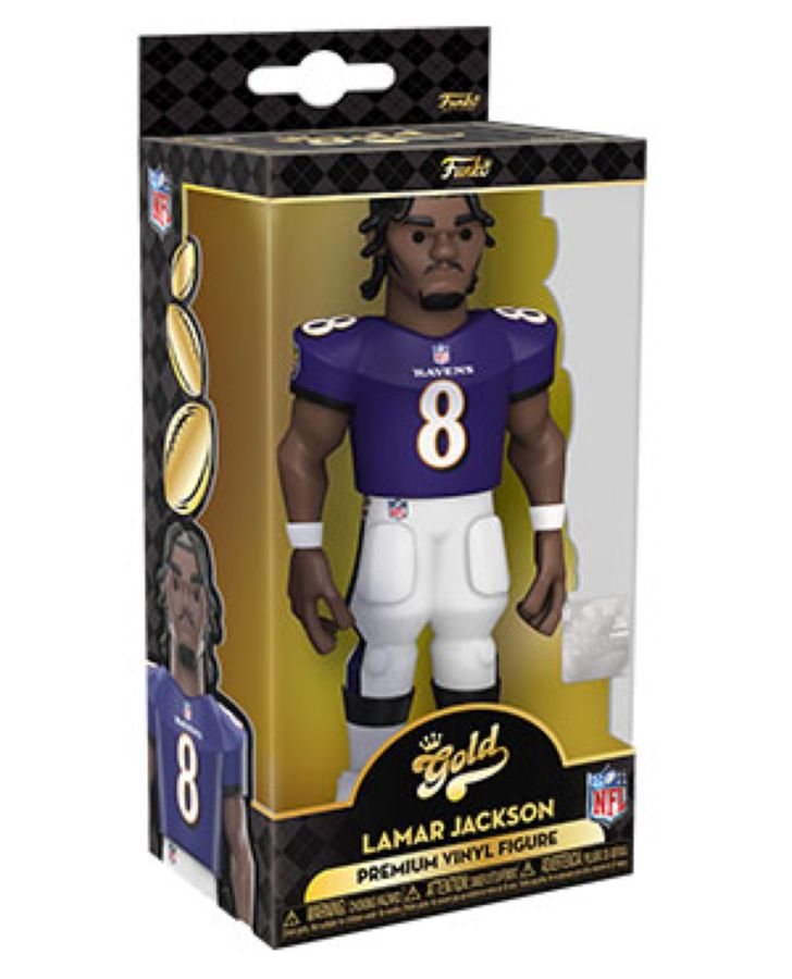NFL: Ravens - Lamar Jackson 5" Vinyl Gold
