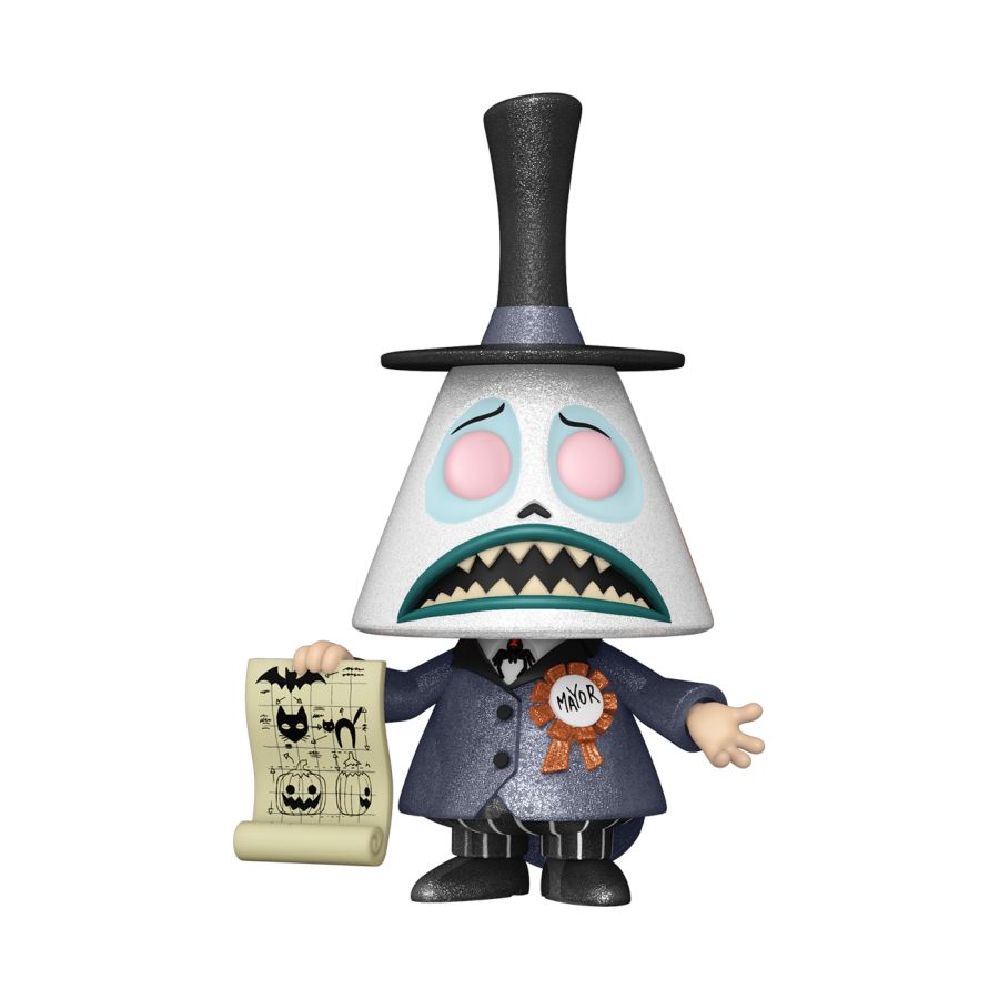 The Nightmare Before Christmas - Mayor w/Megaphone (w/chase) US Exc Diamond Glitter Pop!
