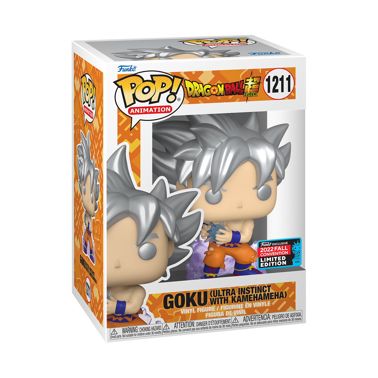 Dragon Ball Super - Goku Ultra Instinct Kamehameha NYCC 2022 Fall Convention Exclusive Metallic Pop! Vinyl #1211