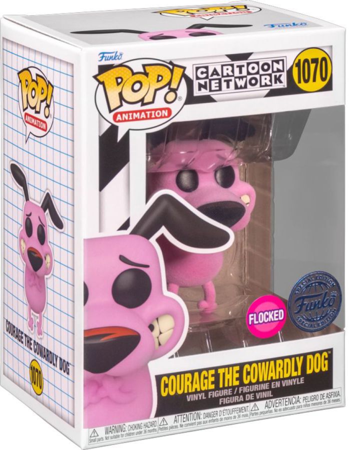 Courage the Cowardly Dog - Courage Flocked US Exclusive Pop! Vinyl