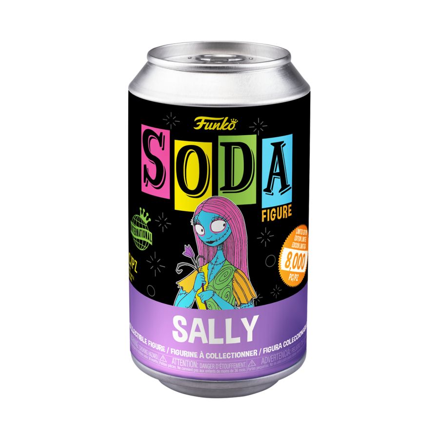The Nightmare Before Christmas - Sally Black Light Vinyl Soda