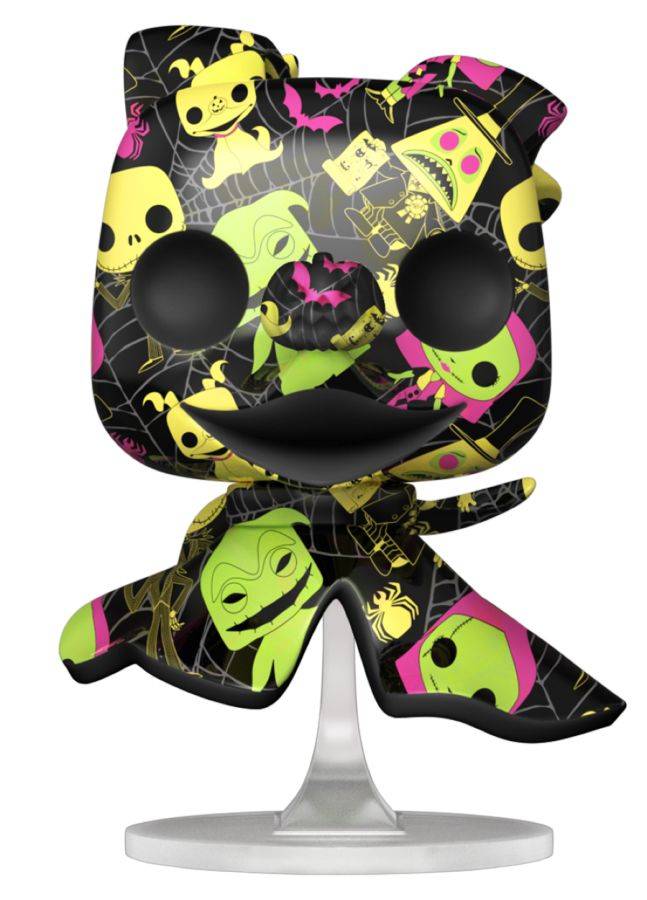 The Nightmare Before Christmas - Zero Black Light (Artist) US Exclusive Pop! Vinyl w/Protec