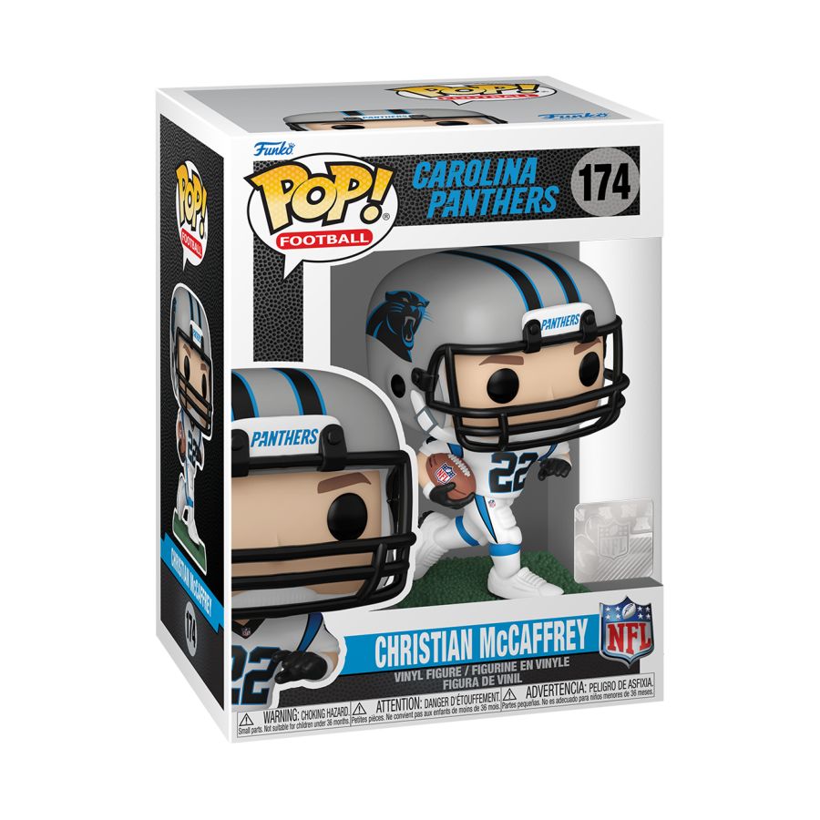 NFL: Panthers - C. McCaffrey (Away) Pop! Vinyl