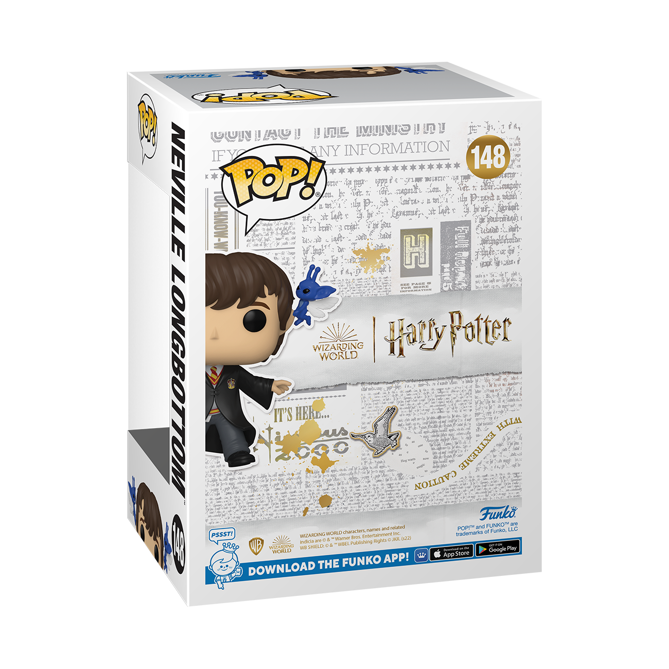 Harry Potter - Neville Longbottom with Pixies 2022 NYCC Fall Convention Exclusive Pop! Vinyl #148
