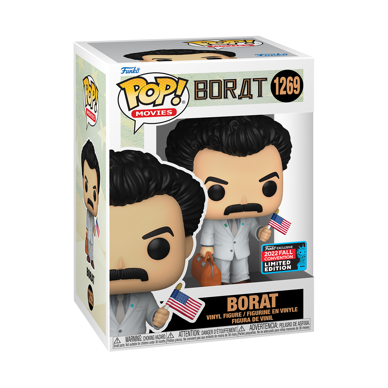 Borat - Borat with Flag 2022 NYCC Fall Convention Exclusive Pop! Vinyl #1269