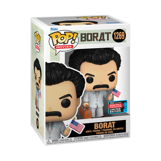 Borat - Borat with Flag 2022  NYCC Fall Convention Exclusive Pop! Vinyl #1269
