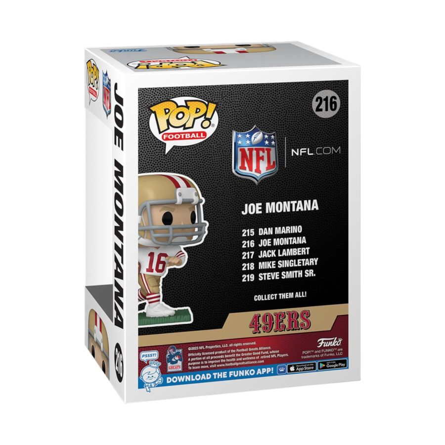 NFL: Legends - Joe Montana (Away) Pop! Vinyl