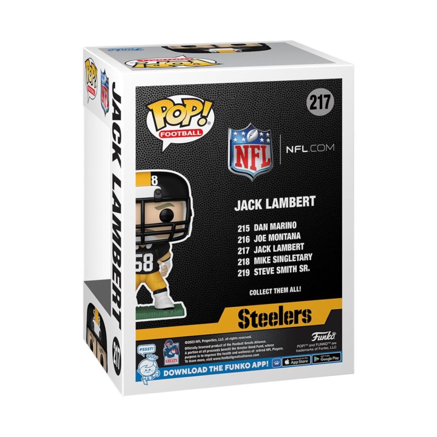 NFL: Legends - Jack Lambert (Steelers) Pop! Vinyl