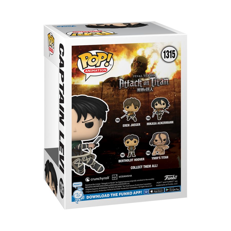 Attack on Titan - Levi Ackerman (Season 5) US Exclusive Pop! Vinyl