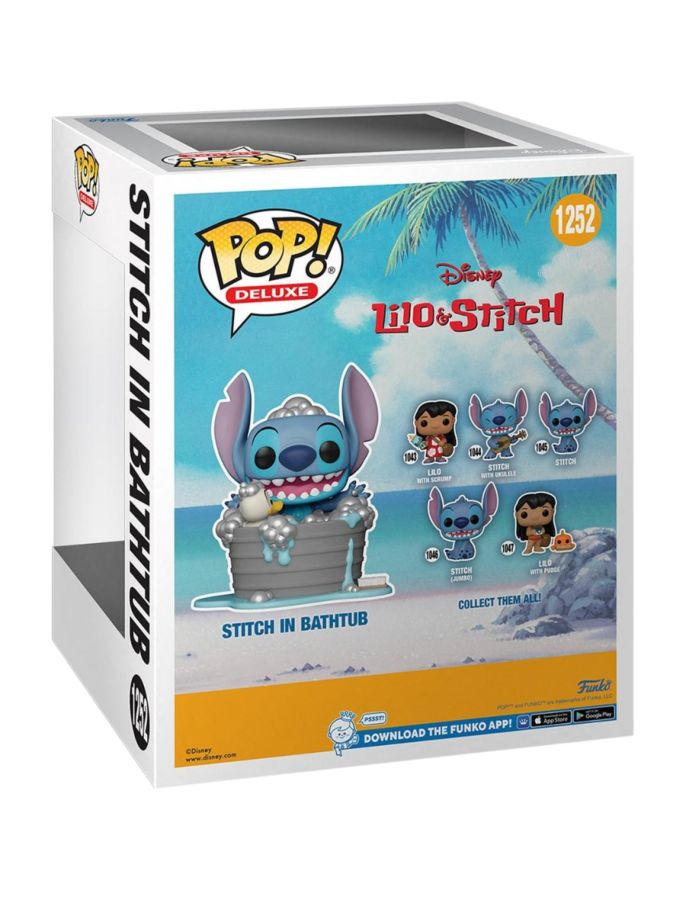 Lilo & Stitch - Stitch in Bathtub US Exclusive Pop! Deluxe